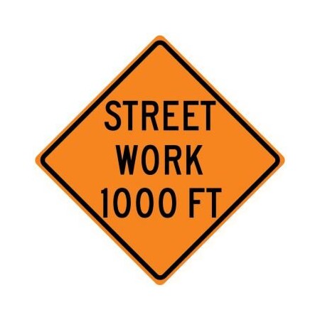 RIGID CONSTRUCT ION SIGN STREET WORK FRK494DP